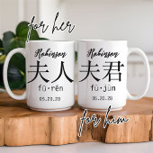 Mug Mr & Mrs Matching Mugs, Cadeau Anniversaire Mariag