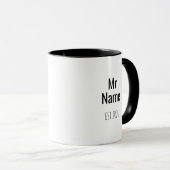 Mug Mr Newly Wed Personalised Engagement Ring Finger  (Devant droit)