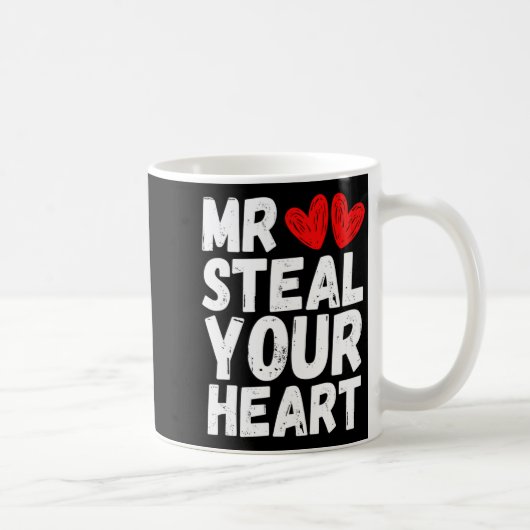 Mug Mr Steal Your Heart Valentines Day Boys Kids  (Droite)