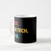 Mug Mri Tech Profession Rétro Meilleur Mri Tech Jamais (Devant gauche)