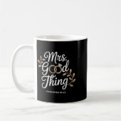 Mug Mrs Good Thing Christian Proverbs Christian Couple (Gauche)