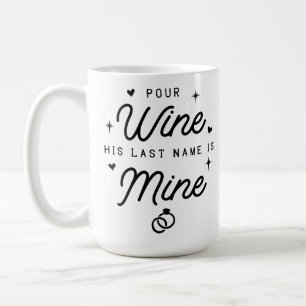 Mug MRS Jeune Mariée Annonce de Mariage Mignonne Marié