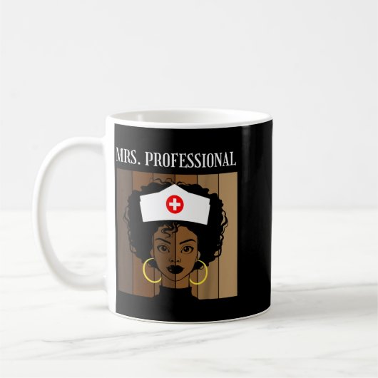 Mug Mrs Professional Nursing Degree Nurse Profession B (Gauche)