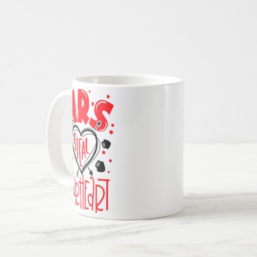 Mug Mrs Steal Your Heart Valentines Day Matching Coup  (Devant gauche)