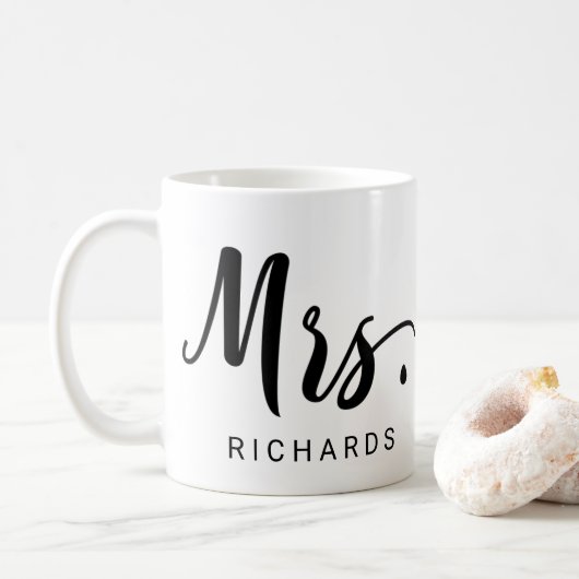 Mug MRS. Typographie (Avec donut)