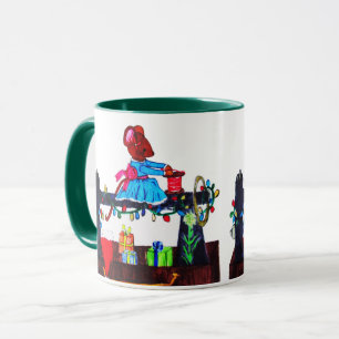 MUG MS. LA SOURIS FAIT UN CHAPEAU SANTA