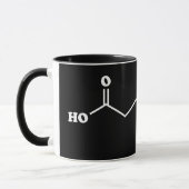 Mug MSG Monosodium Glutamate Molecule Formule chimique (Gauche)