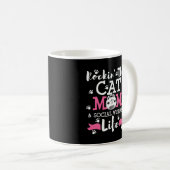 Mug MSW Social Work Cat Mom Graduation Gift (Devant droit)