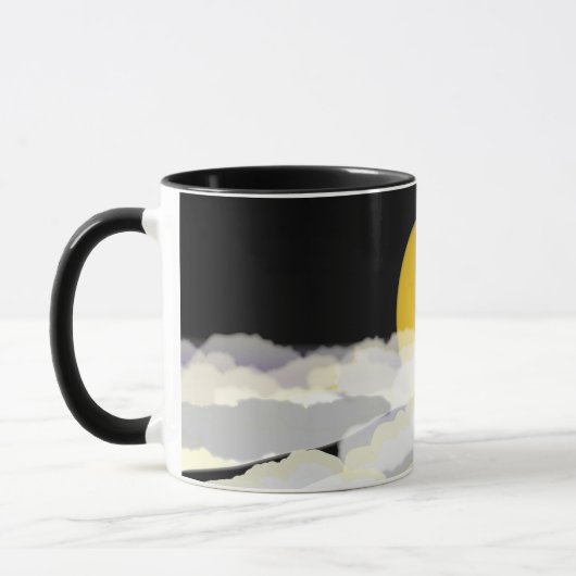 Mug Mt.FUJI & Lune Japon (Gauche)