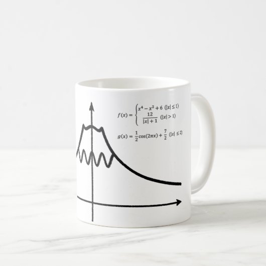 Mug Mt. Fuji, maths, formule (Devant droit)