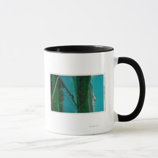 Mug Mt Hood et Pont inter-États en Saumon blanc (Droite)
