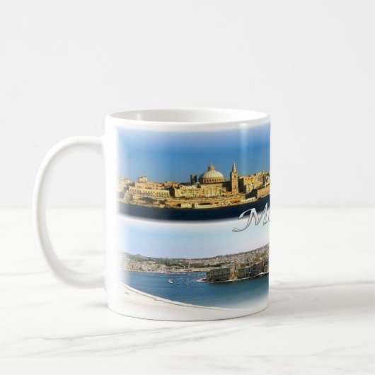 Mug MT Malte - La Valletta Skyline - (Gauche)