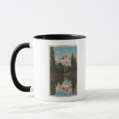 Mug Mt Rainier, WA - Lac Mirror avec Mt. Réflexion (Gauche)