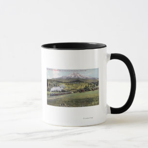 Mug Mt Shasta et Southern Pacific Rail