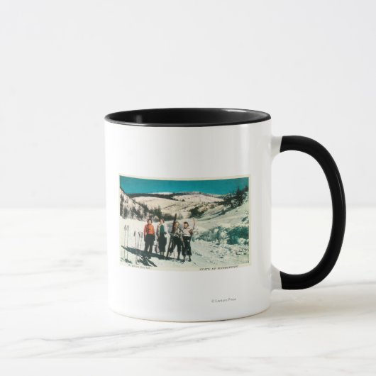 Mug Mt. Spokane State Park Ladies SkiingWashington (Droite)