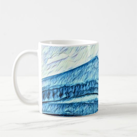 Mug Mt Tamalpais Watercolor Turquoise (Gauche)