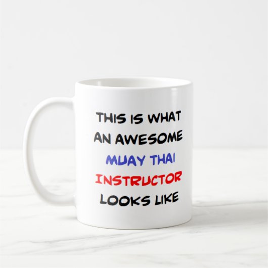 Mug muay thai instructeur, génial (Gauche)