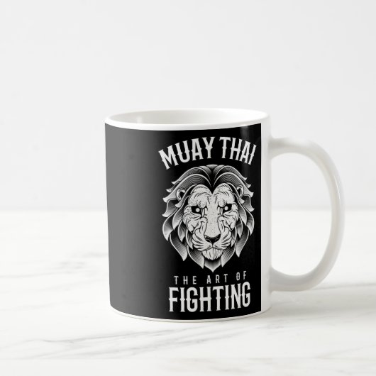 Mug Muay Thai Lion Boxe Thaïlandaise Et Mma (Droite)