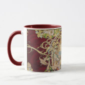 Mug Mucha Art Nouveau : Une Femme Daisée (Gauche)