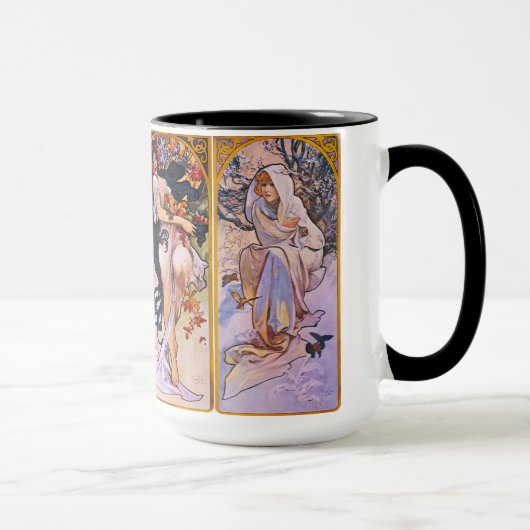 Mug Mucha quatre saisons (Droite)