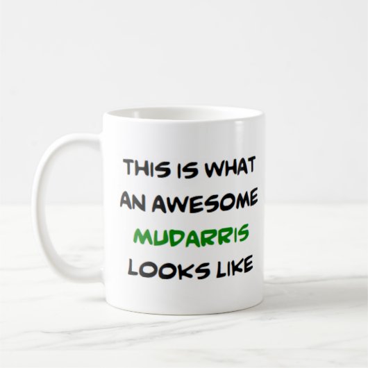 Mug mudarris, professeur d'arabe, génial (Gauche)