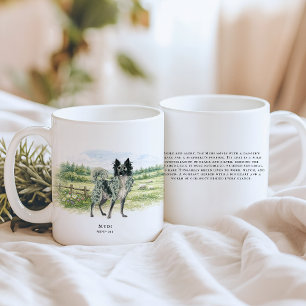 Mug Mudi hongrois Chien à l'aquarelle et citation su