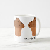 Mug Muffin au chocolat : Ajouter votre texte (Devant droit)