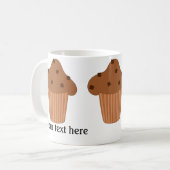 Mug Muffin au chocolat : Ajouter votre texte (Devant gauche)