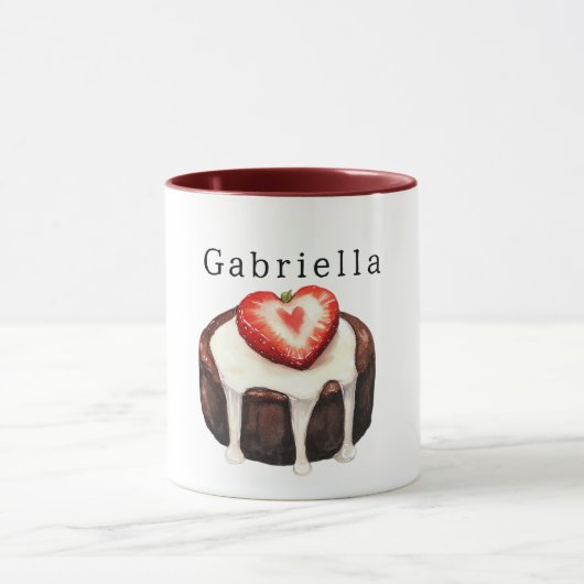 Mug Muffin au Chocolat Cœur de Fraise (Centre)