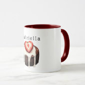 Mug Muffin au Chocolat Cœur de Fraise (Devant droit)