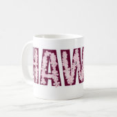 Mug Mufle de café de fleur de fleur rose hawaii (Devant gauche)