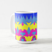Mug Mug, A classic multicolor seamless pattern design (Devant gauche)
