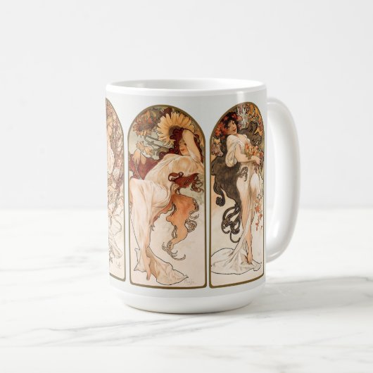 MUG MUG: ALPHONS MARIA MUCHA : LES SAISONS (Devant droit)