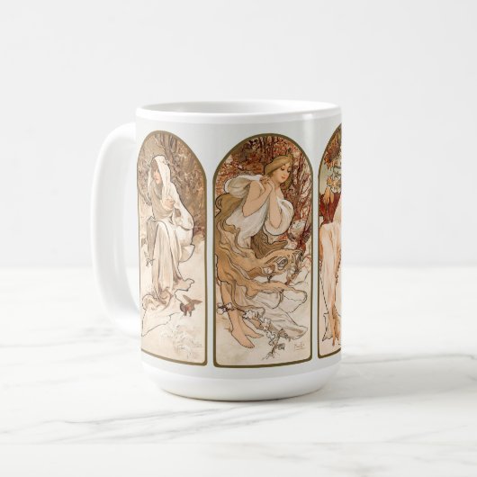 MUG MUG: ALPHONS MARIA MUCHA : LES SAISONS (Devant gauche)