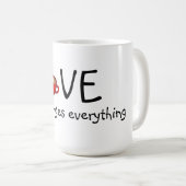 Mug Mug/Amour Change Tout (Devant droit)