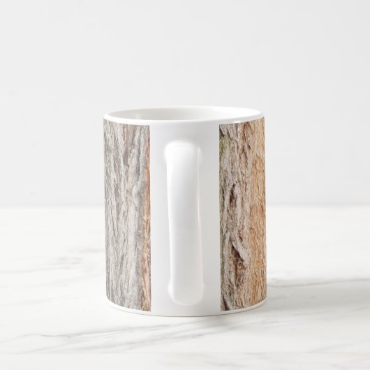 Mug, mug avec le motif de l'écorce d'arbre (Poignée)