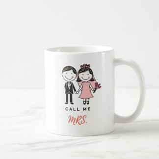 Mug Mug-Bride Fiançailles personnalisé-