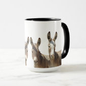 Mug Mug, burros sauvages, ânes, faune, nature (Devant droit)