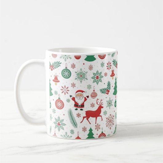 Mug "Mug café de Noël festif" (Gauche)