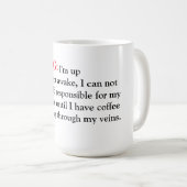 Mug Mug/Citation "Avertissement" (Devant droit)