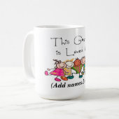 Mug Mug/Citation "Grand-mère aime" (Devant gauche)