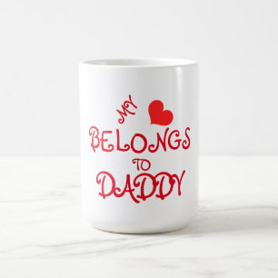 Mug Mug/Citation - "Mon Coeur Appartient À Papa"