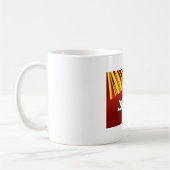 Mug Mug, Confirmation, Colombe sur fond rouge, Rayons (Gauche)