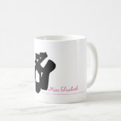 Mug Mug/Coupe de l'enseignant de danse avec nom person (Devant droit)