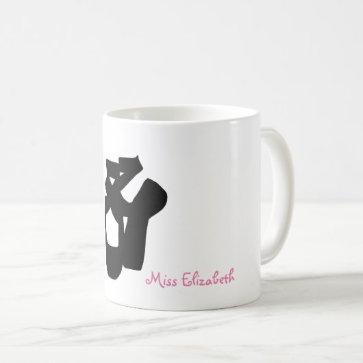 Mug Mug/Coupe de l'enseignant de danse avec nom person (Devant droit)