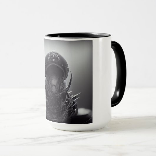 Mug Mug, créature alien foncée (Devant droit)