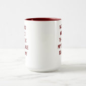 Mug "Mug de bureau humoristique - 'Pas de crise cette  (Centre)