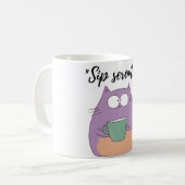Mug "Mug de café : Sip, Relax, Repeat" (Devant gauche)