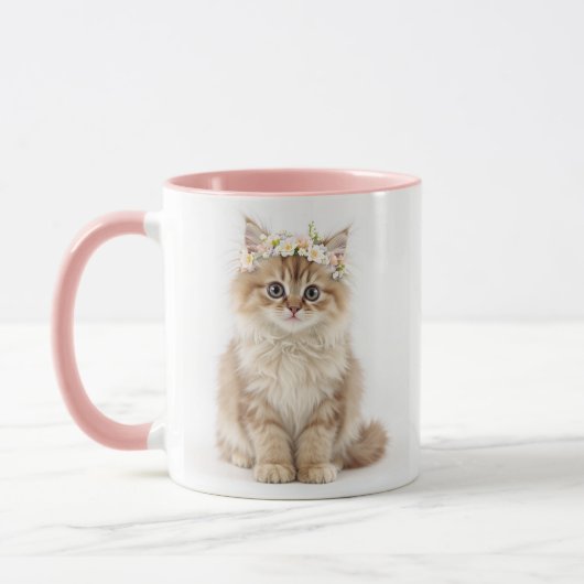 Mug "Mug de chats Fluffy Flower Crown" (Gauche)