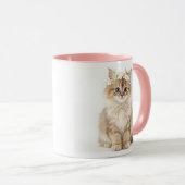 Mug "Mug de chats Fluffy Flower Crown" (Devant droit)